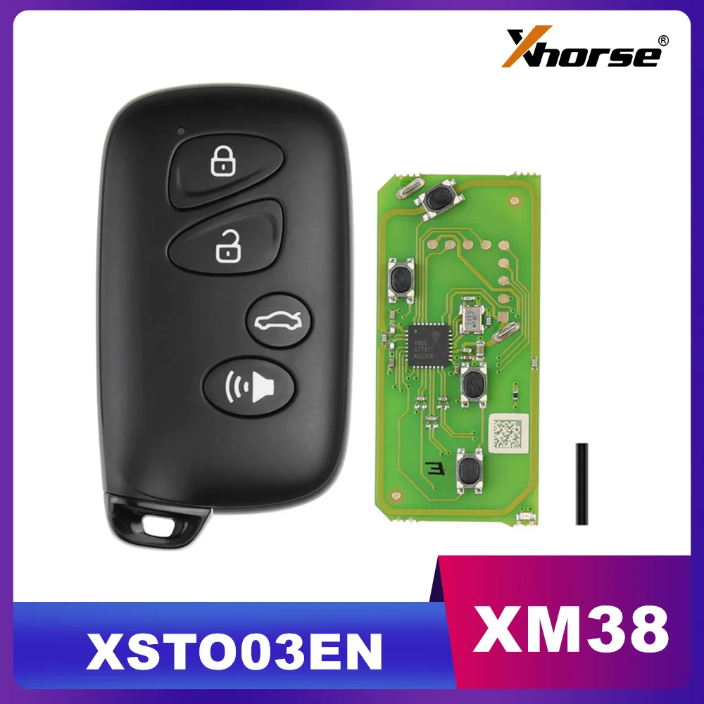 

1/2 шт. Xhorse XSTO03EN XM38 Toyota Smart Key 4 кнопки