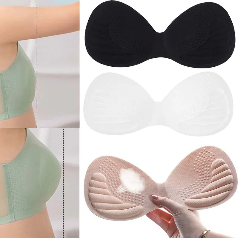 Bra Pads Removable Padding Inserts Cups Chest Push Up Padding Thicken Invisible Sexy Bra Cushions Push Up Pads Chest Accessories