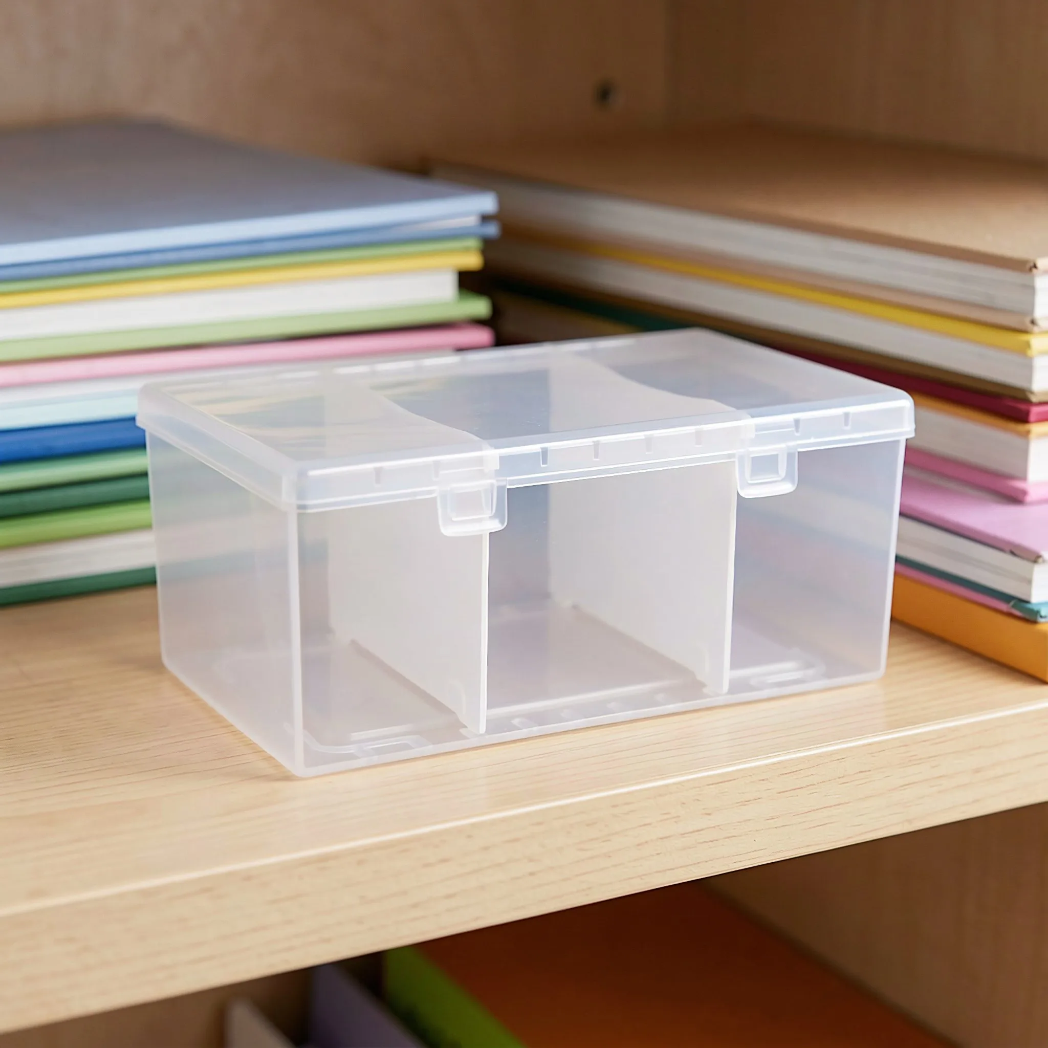 Clear Plastic Battery Storage Box with Dividers Battery Holder Organizer Case Portable Battery Container for Assorted Batteries