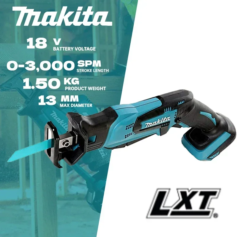 Makita DJR185Z Reciprocating Saw Cordless 18V Li-ion Battery Mini Wood Metal PVC Pipe Cutting Reciprocating Power Tool