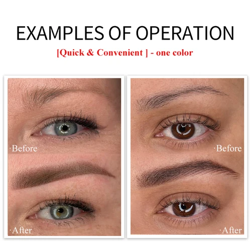 Imagen 2 del producto AIMOOSI-tinta para tatuaje de cejas, pigmento profesional de Microblading para delineador de ojos, maquillaje permanente de 0,1 OZ, suministros de tinta para tatuaje negro