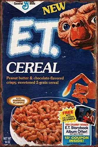 Cereal Breakfast   Metal Tin Wall Decor Home Bar Tin Sign Decor
