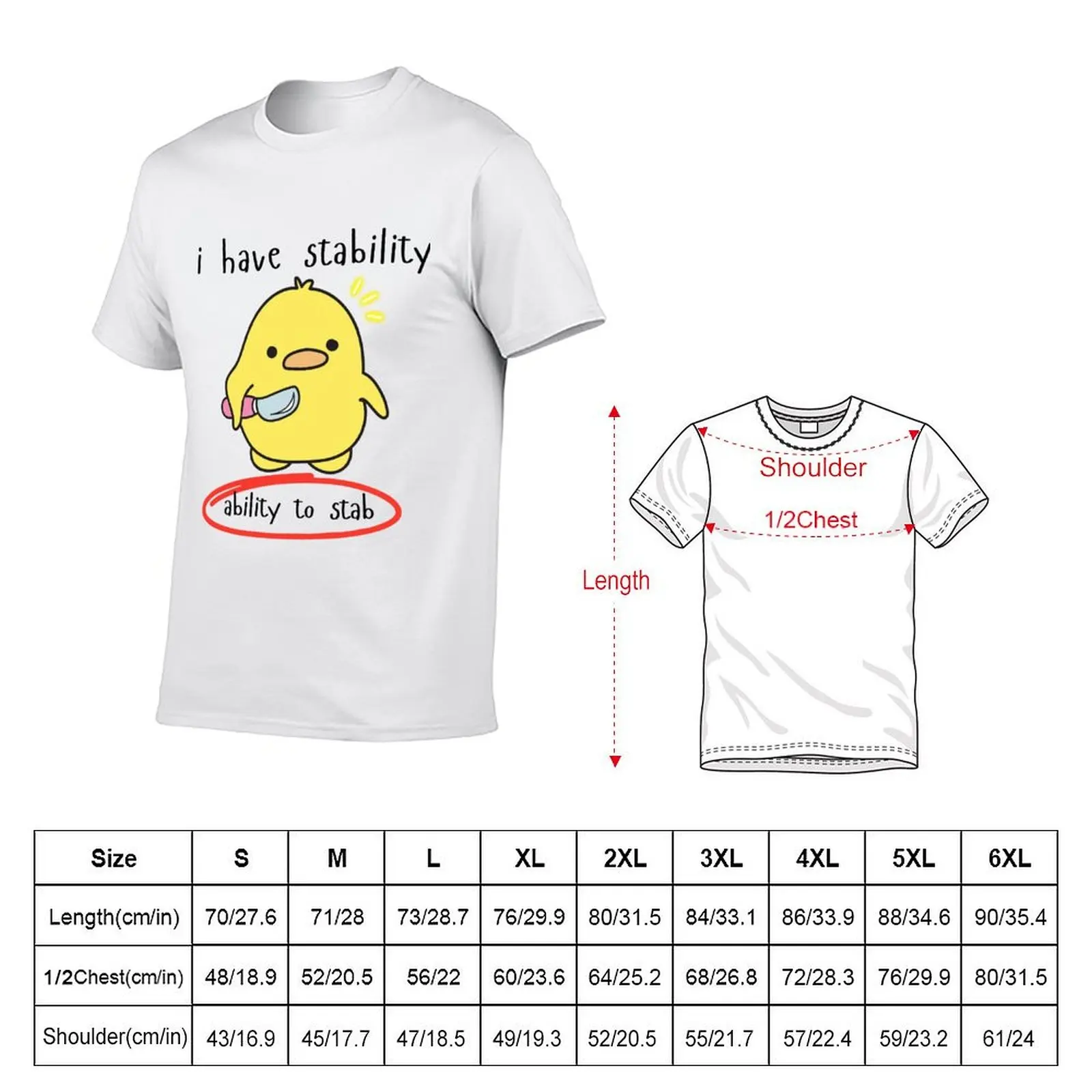 I Have Stability Ability To Stab T-Shirt t shirts for man pack cotton g man t shirts for men T-Shirt