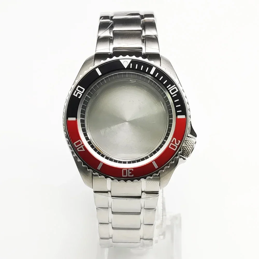 42mm SKX007 Watch Case for NH35 NH36 4R35 7S26 Japan Movement S Crown Sapphire Crystal Glass NH35 Watch Case Accessories