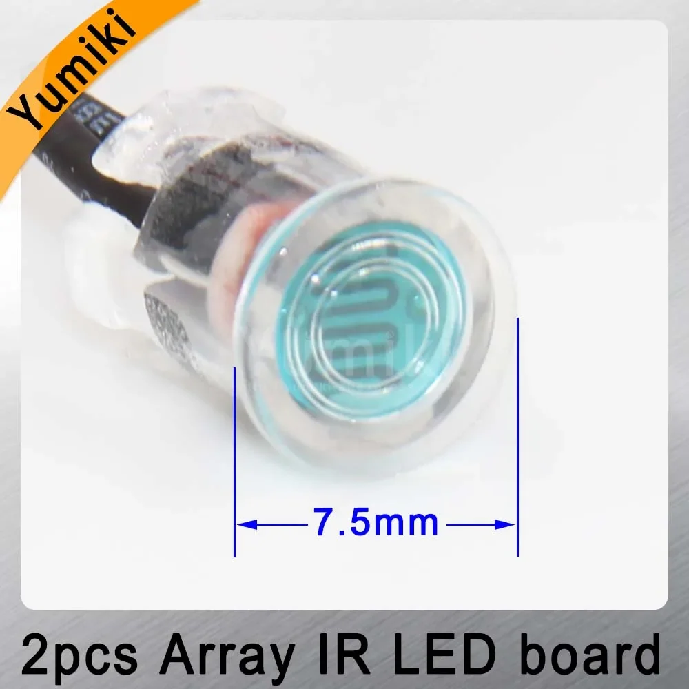 Yumiki infrared light 2Array IR LED board for Surveillance camera night vision diameter CCTV Accessories 30/45/60/90degree