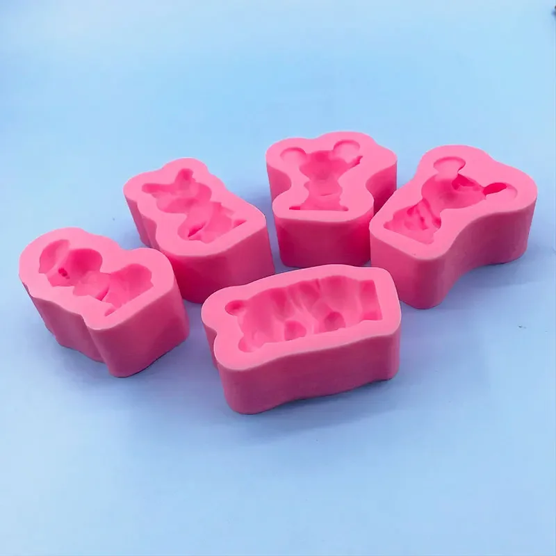 Disney Mickey Minnie Silicone Mold Chocolate Candy Clay Resin Plaster DIY Mould Cake Decorating Tools Wax Soap Moulds Toys Gift