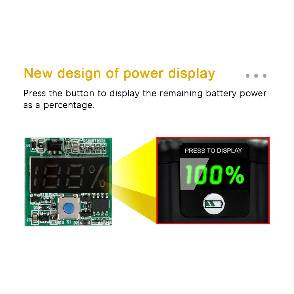 DCB200 Battery Case Compatible with Dewalt 18V 20V DIY 3Ah 6.0Ah DCB184 Shell Box With BMS PCB Board Charging Protection LED