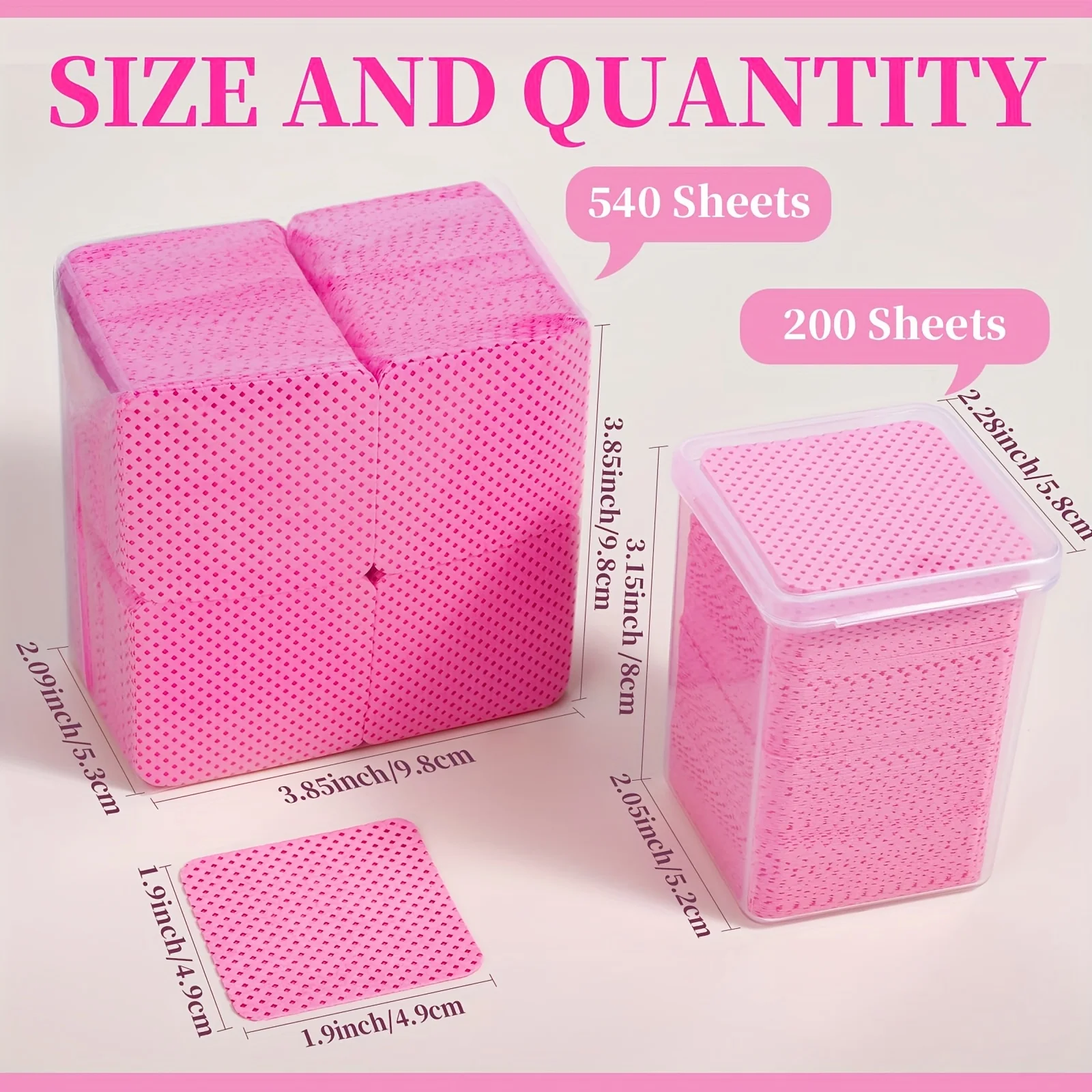 1000 morceaux de lingettes nettoyantes pour ongles en tissu non tissé, nettoyant pour ongles, dissolvant de vernis à ongles, lingettes humides non pelucheuses pour ongles