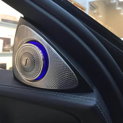 3D Rotation Tweeter For Mercedes Benz GLC E C S Class X253 W213 W205 W222 W223 Luminous Car Audio Glow Horn LED Speaker Refit