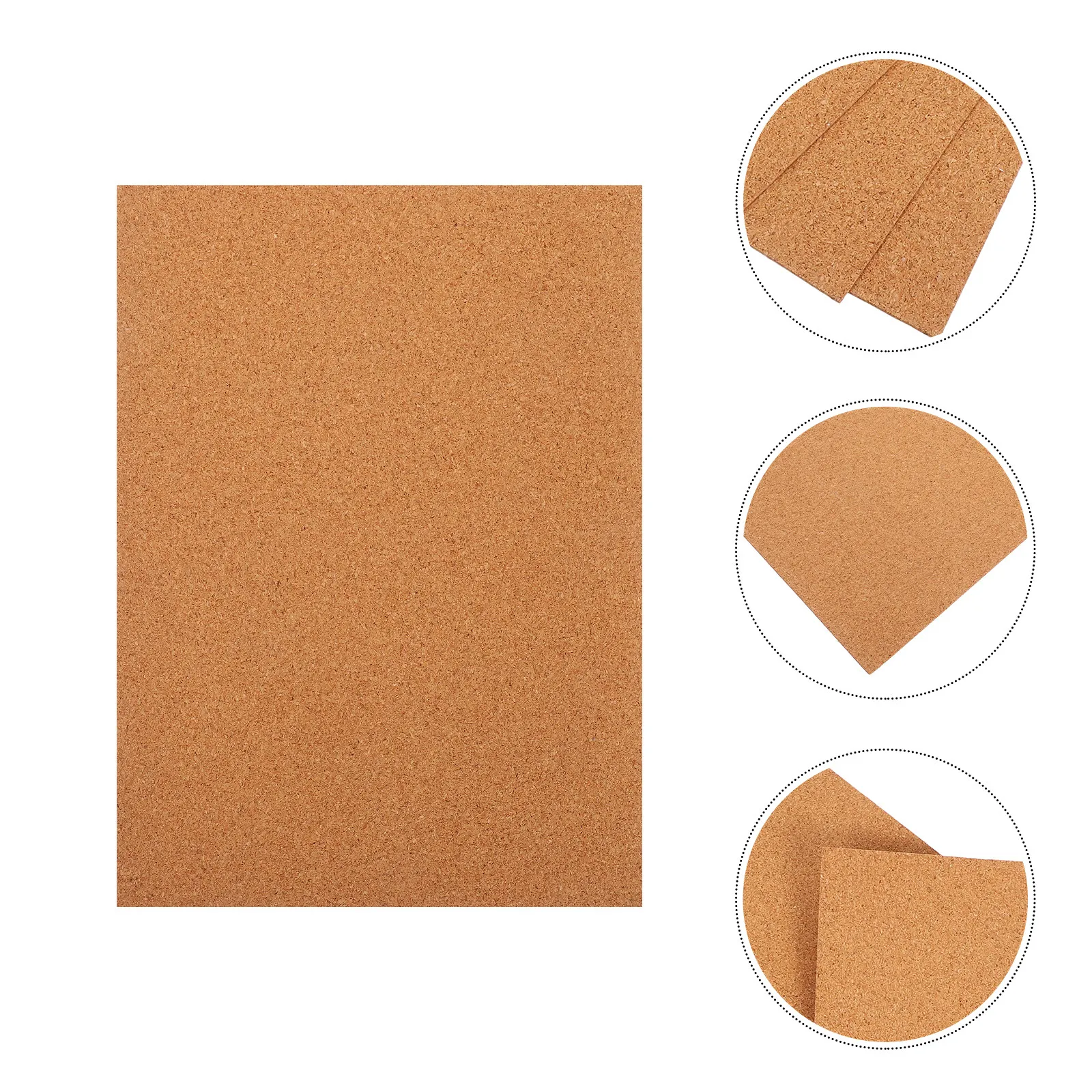 

8Pcs Self-Adhesive Cork Sheets Versatile Peel-and-Stick Natural Cork for Crafts Home Decor Table Protectors Pin Boards Wall Art