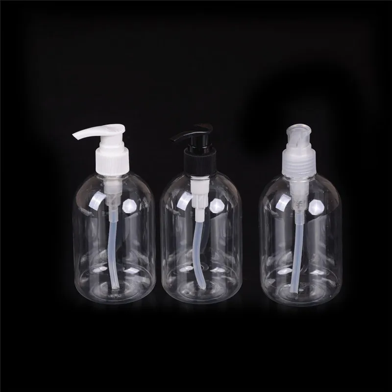 350ML Hand Pump Plastic Bathroom Hotel Liquid Soap Shampoo Dispenser Bottles