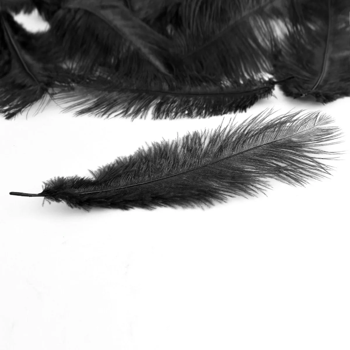 

20Pcs Natural Black Ostrich 25-30Cm Holiday Party Dress Home Wedding Decorations Plume Centerpieces Trimmings