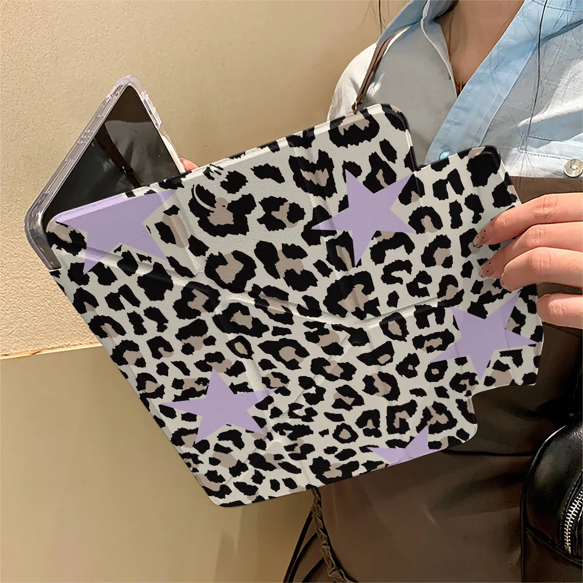 

Autumn Vintage Brown Leopard Print For iPad Pro Air M5 M4 M3 M2 13'' 11'' 2 11th A16 12.'' 10 9 8 7 6 5 Th Mini 7 6 8.3'' Case
