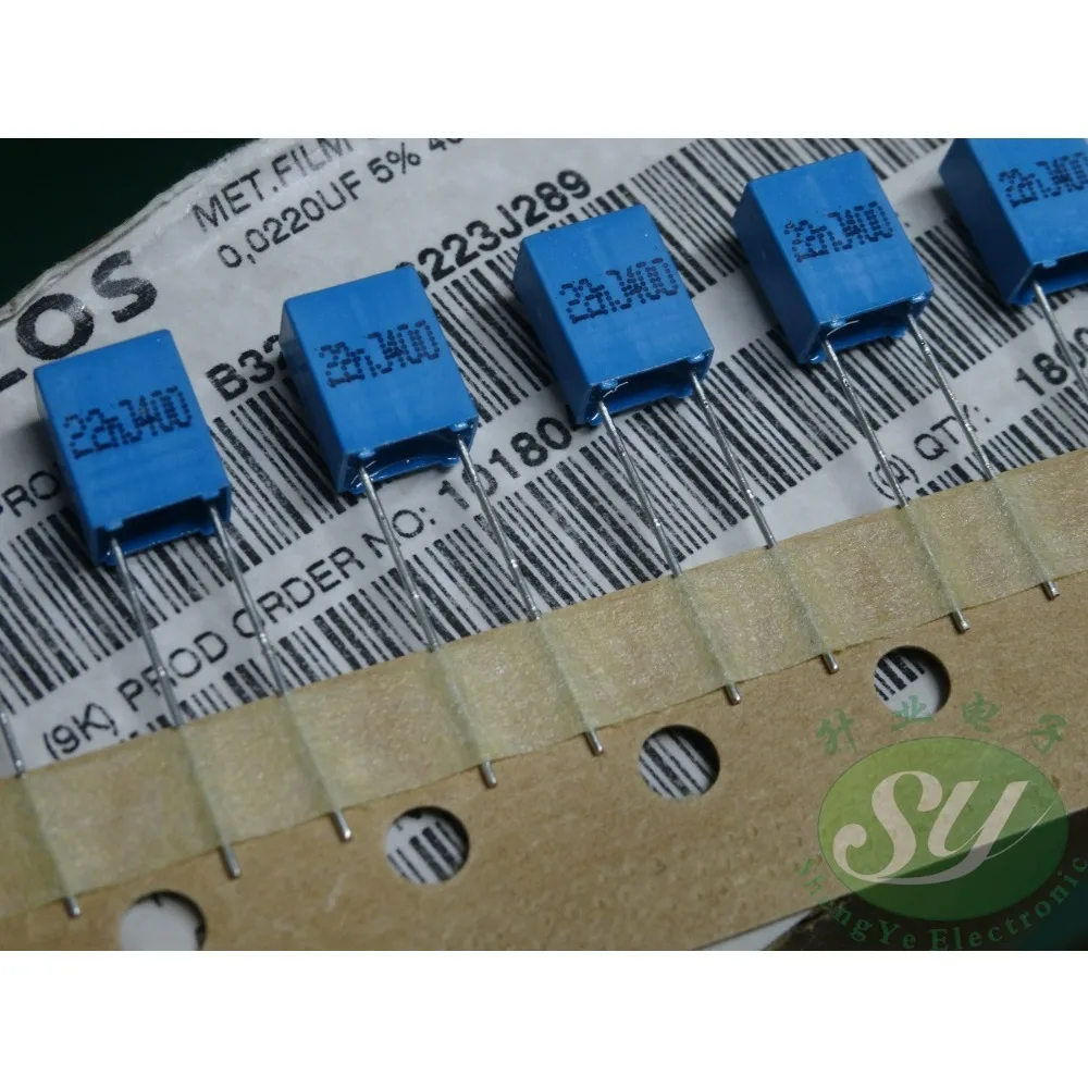 20PCS EPCOS 0.022uf/400v 22nf 223 Brand New 5mm Film Capacitor B32529B6223J289