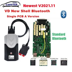 High Quality PCB + Standard BT V2021.11 Multidiag Pro+ VD150 Single PCB Board TCS Pro Scanner OBD2 Code Reader for Cars/Trucks