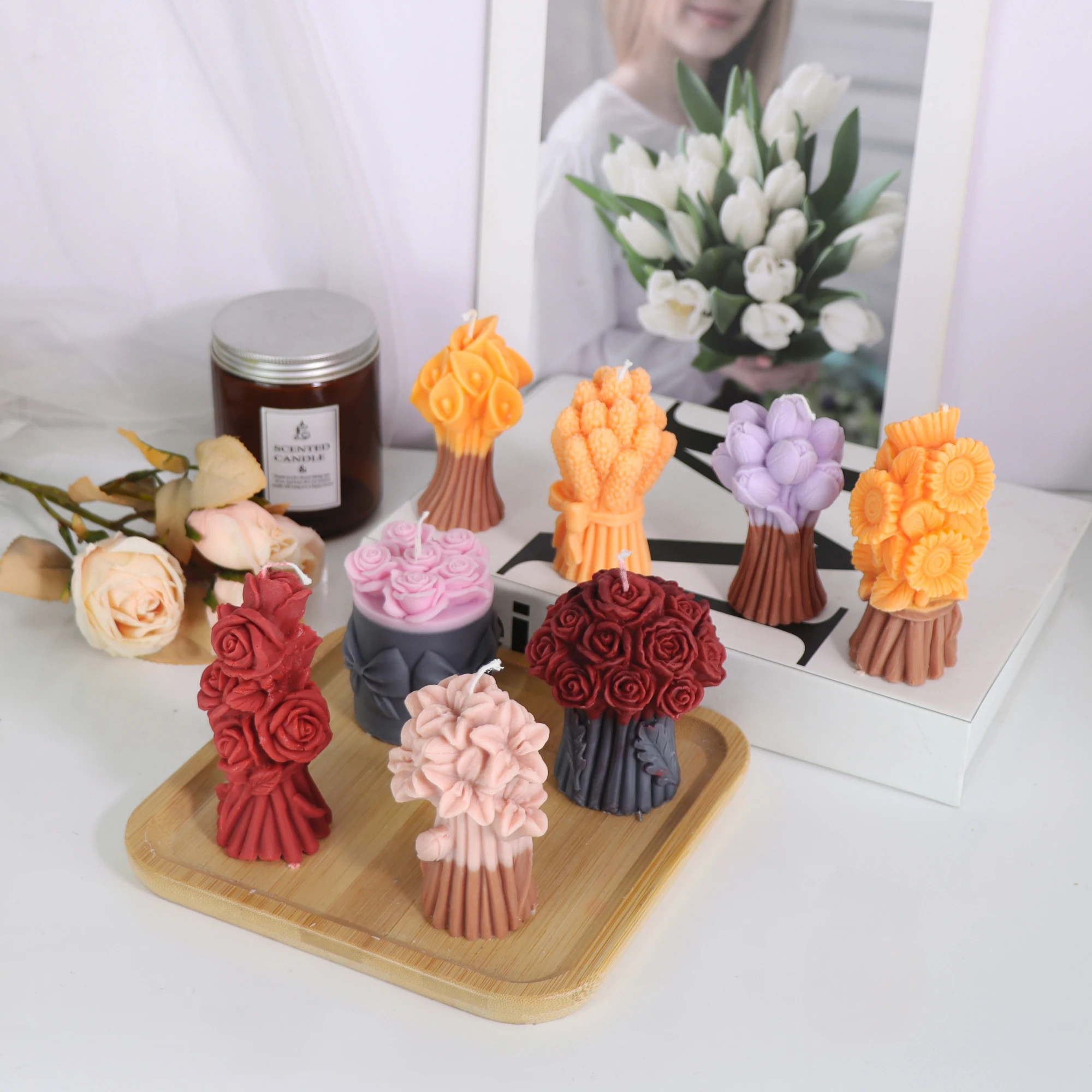 8 Styles Flower Bou…