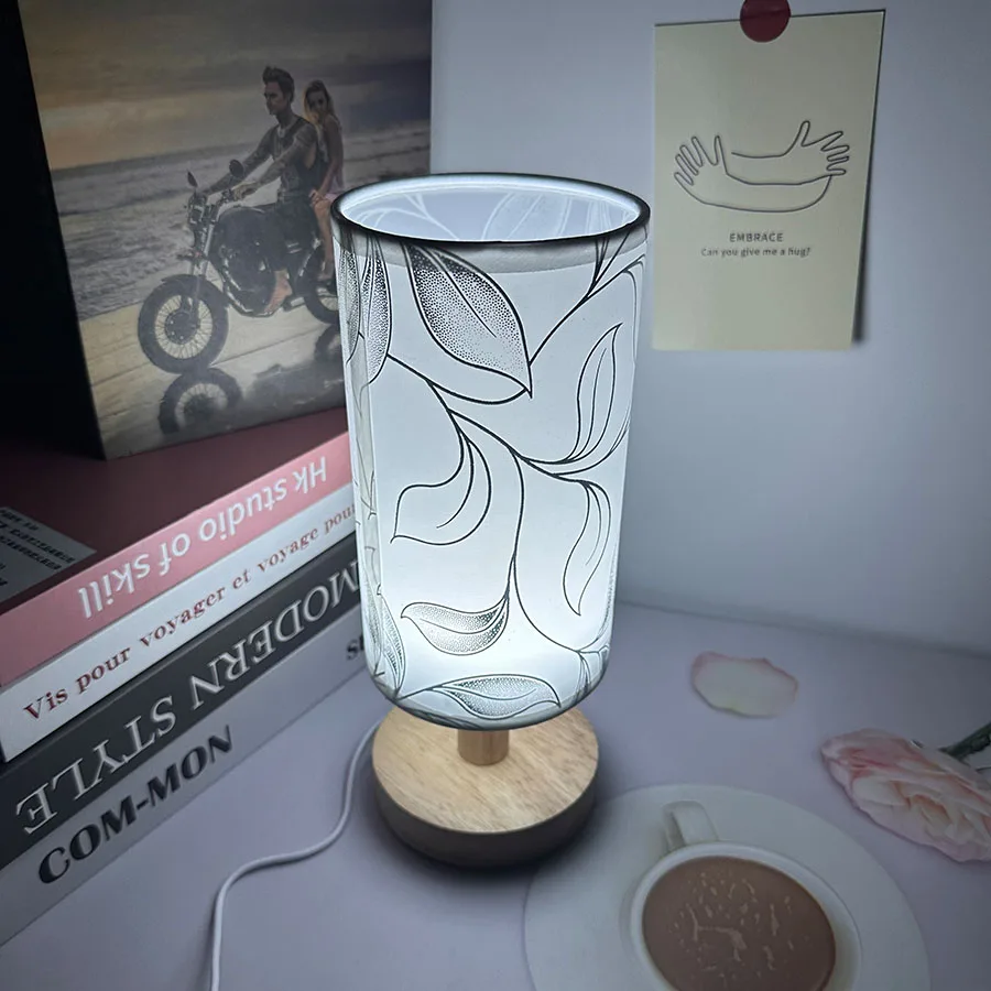 Atmosphere Bedroom Bedside Lamp Light Luxury Decoration Creative Simple Modern Warm Three-color Dimming Table Decorative Lamp