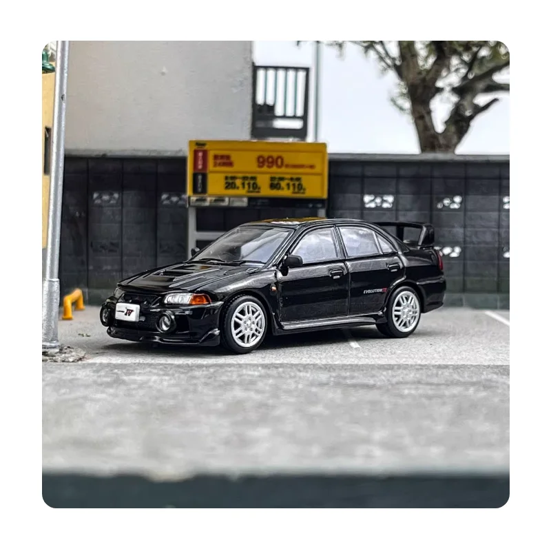 POPRACE 1:64 Scale Evolution 4 Generation Simulation Alloy Car Model Static Display Collectible Souvenir Decoration