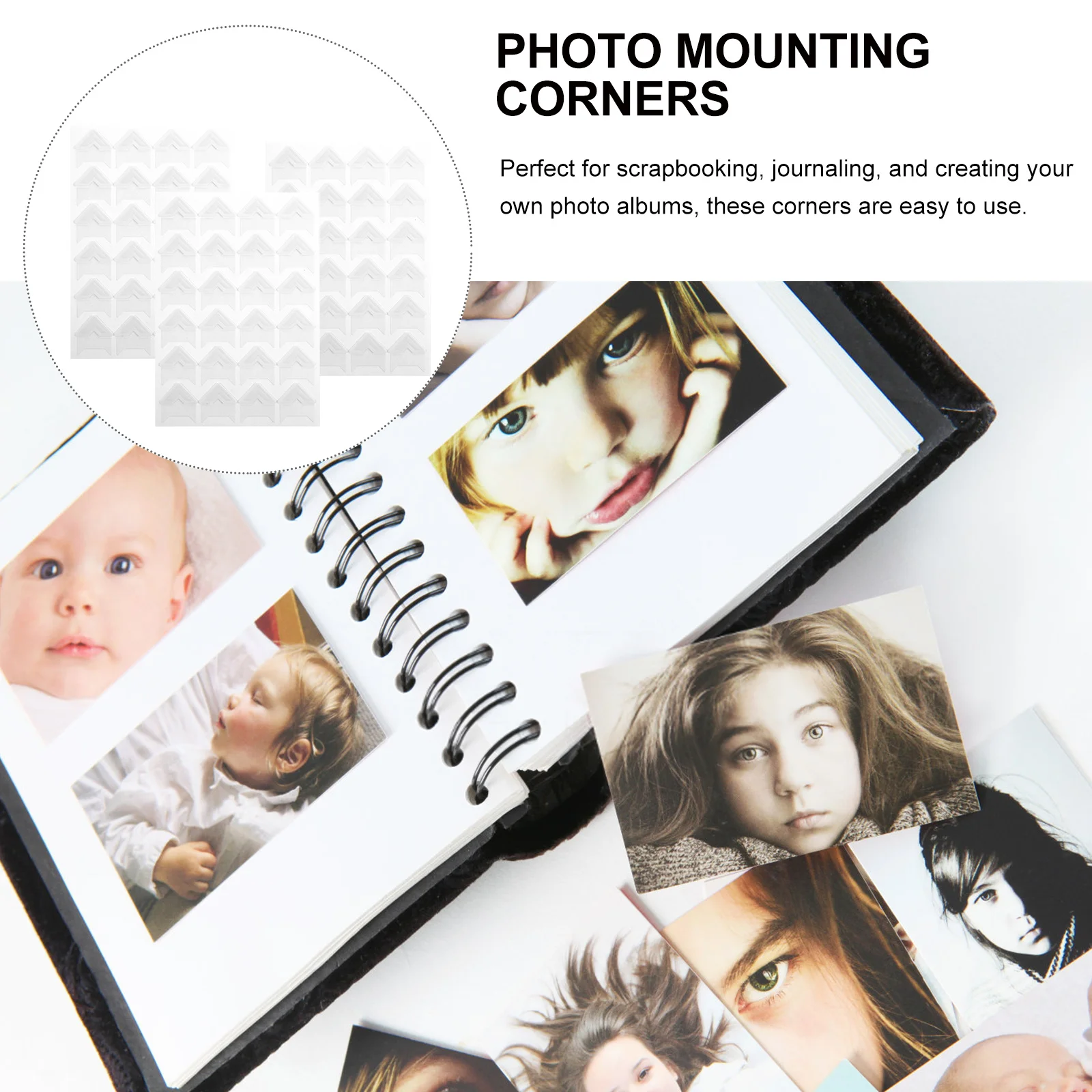 

10 Sheets Photo Mounting Corners Self Adhesive Scrapbook Corners For Diy Album Decor Sticker Storage Book Wedding Scrapbooking