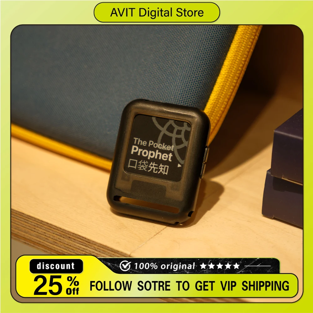 Sspai Rand/0 300mAh 200x200@184 Ppi Ink Screen 1.54Inches Portable Mini Bluetooth Remote Control/MBTI Fortune Teller Answer Book