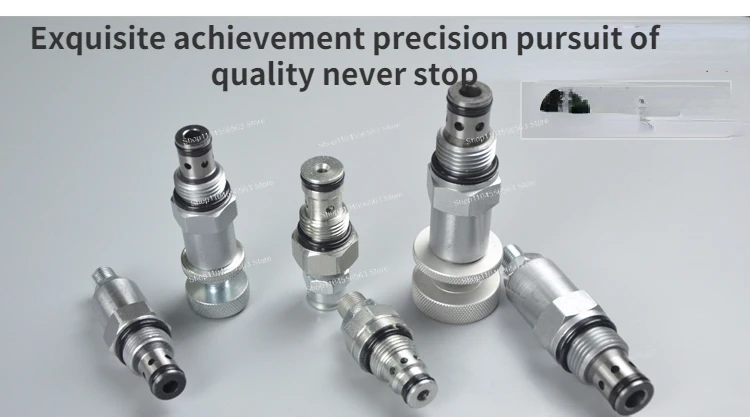 Válvula de alivio de cartucho roscado de mango grande de acción directa RV10-00 reguladora de presión hidráulica YF10-00