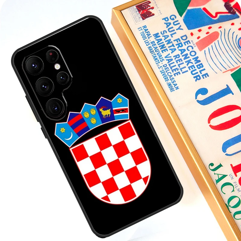 Croatia Flag Case For Samsung Galaxy S24 Ultra S23 S22 S20 S21 FE Note 10 20 Ultra S8 S9 S10 Plus Cover