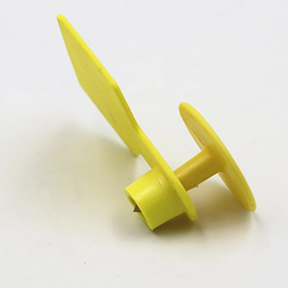 

100Pcs Blank Cattle Ear Tags Heavy Duty Weatherproof Plastic Ear Tags for Farm Animal Accessories