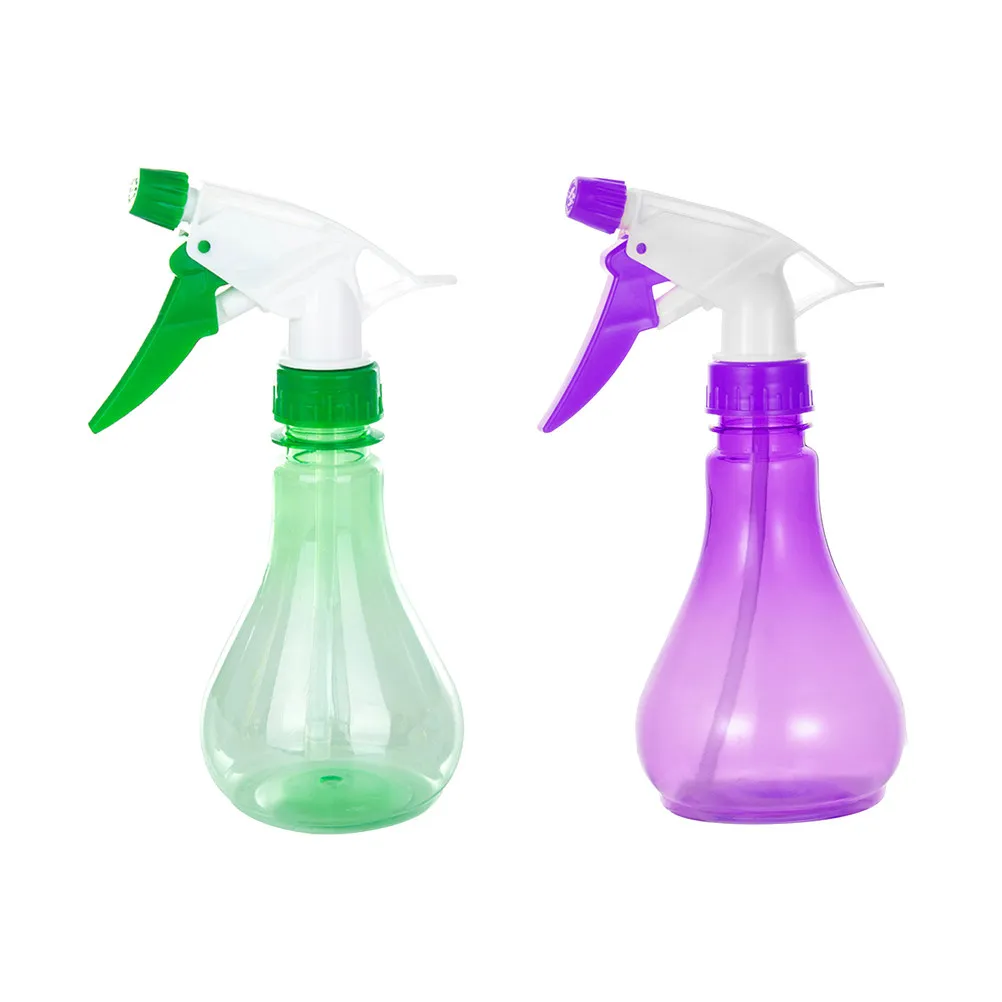 2Pcs Hand Pressure Sprayer Clear Plastic Watering Kettle Garden Plants Sprinkling Tool Refillable Spray Kettle Random Color