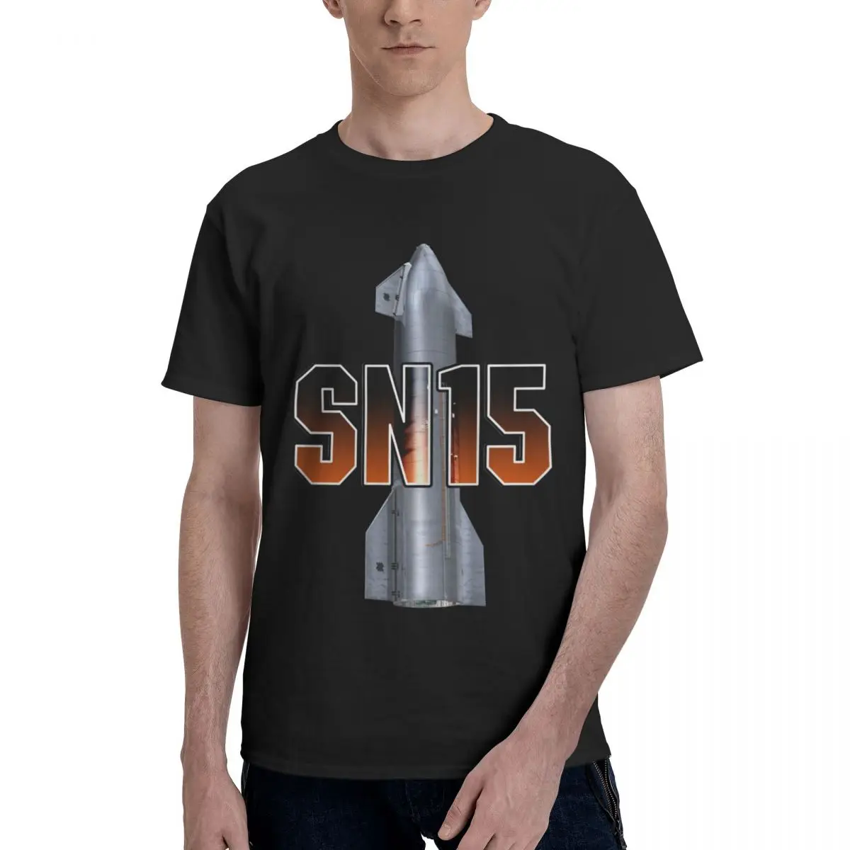 SpaceX Starship SN15 Awesome T Shirt Short Sleeve Pops Tshirt For Men Women Graphic Y2K Clothes