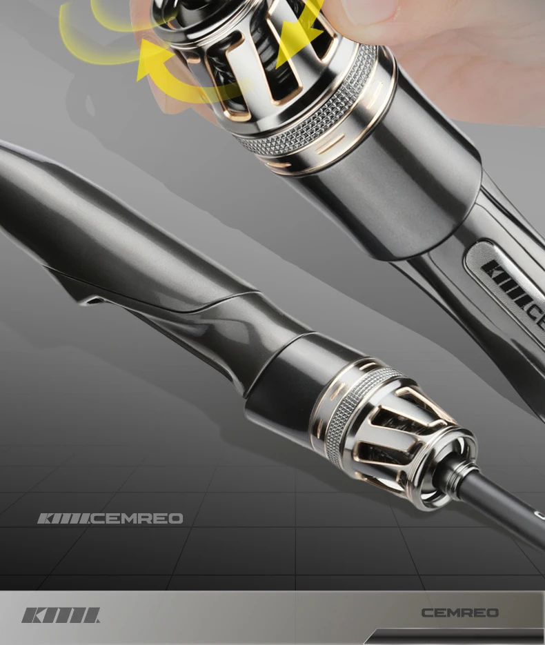 CEMREO UL Solid Tip Forellenrute Spinn-/Casting-Angelrute Leichtgewichtige Rute zum Angeln Modell: YANQUE – Detail 3