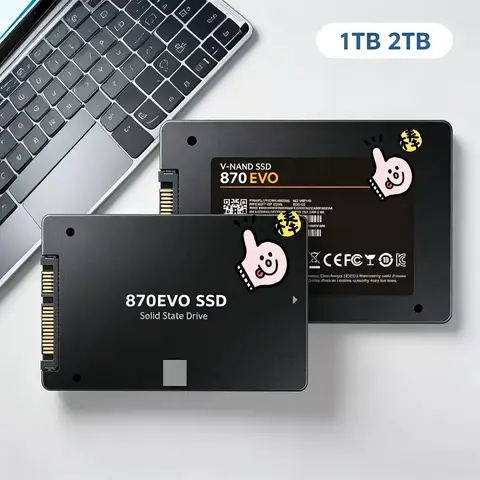 2026New disque SSD 4 à 870 EVO avec disque dur interne 1 à 2 pour ordinateur portable et ordinateur de bureau