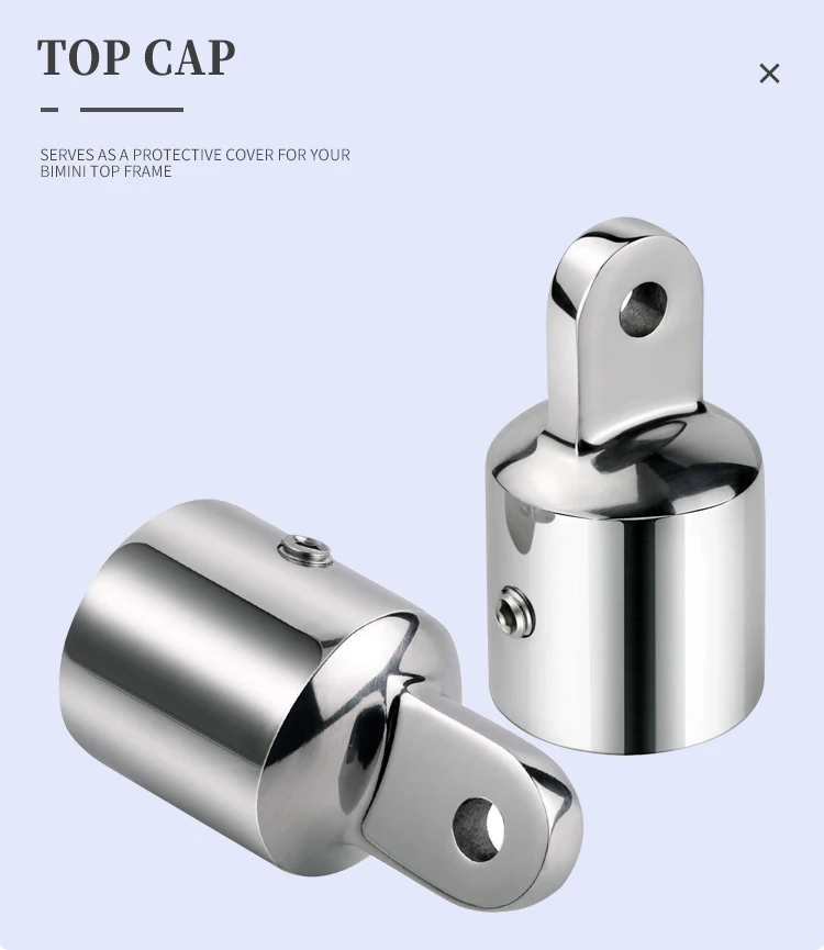 Bimini Top Cap 316 Stainless Steel Top Caps Marine Hardware Boat Accessories Bimini Top Eye End