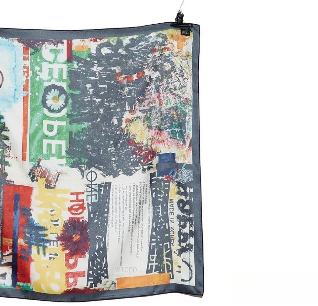 880818 GD نمط وشاح حريري Kpop الساخن المعبود G-DRAGON نفس النمط الكتابة على الجدران وشاح الأصلي محلية الصنع دعم منديل