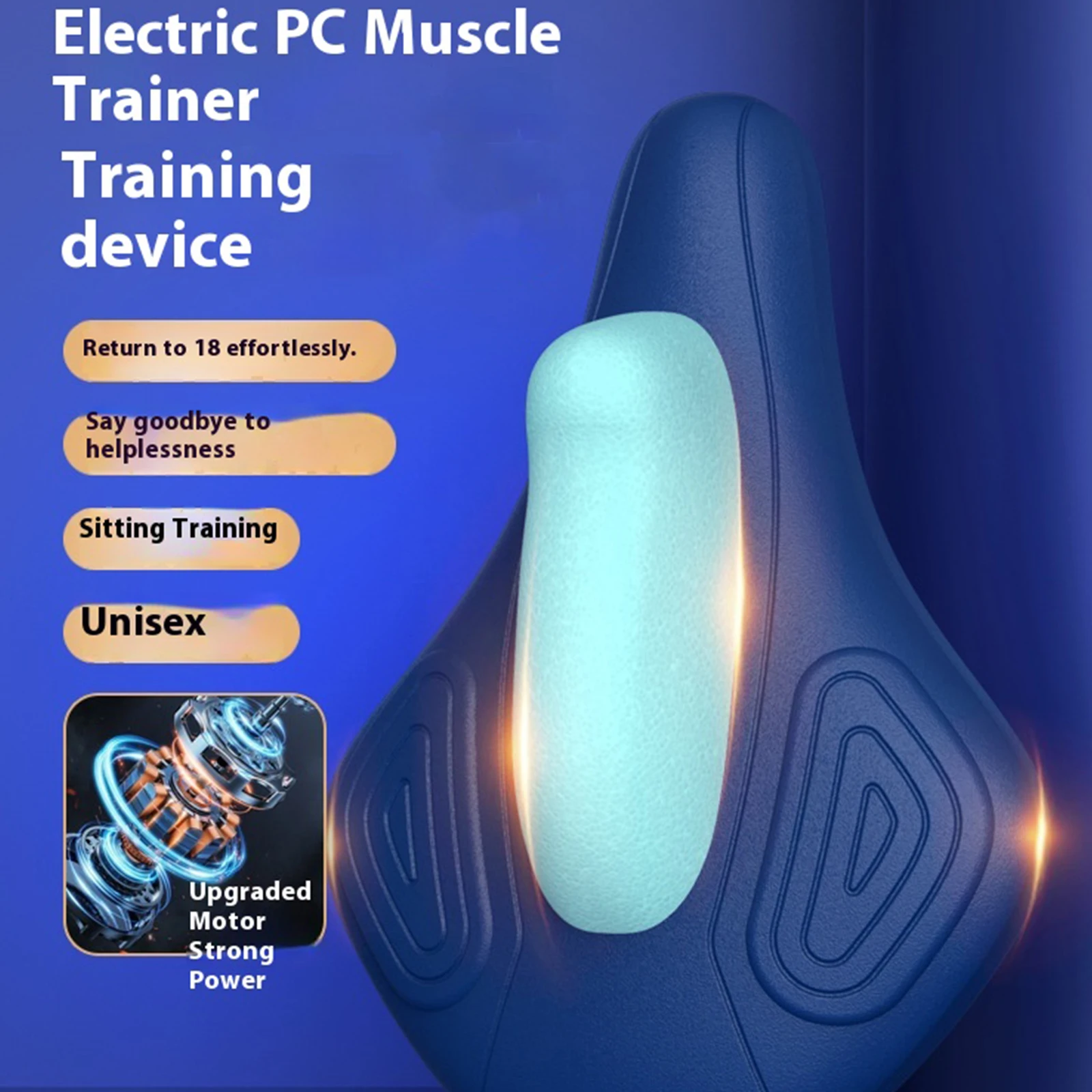 Elektrischer Beckenboden zur Stärkung der Muskeltrainer, ergonomisches Kegel-Fitness-Trainingsgerät, wiederaufladbar für die Physiotherapie