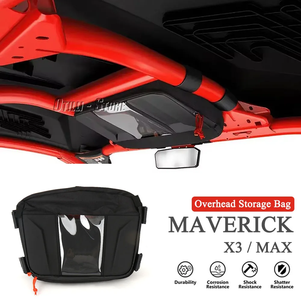 

Подходит для Can-Am Maverick X3 MAVERICK X3 MAX 2017-: сумка для хранения на крыше, центральная сумка для карт, органайзер для инструментов, сумка для крыши UTV.