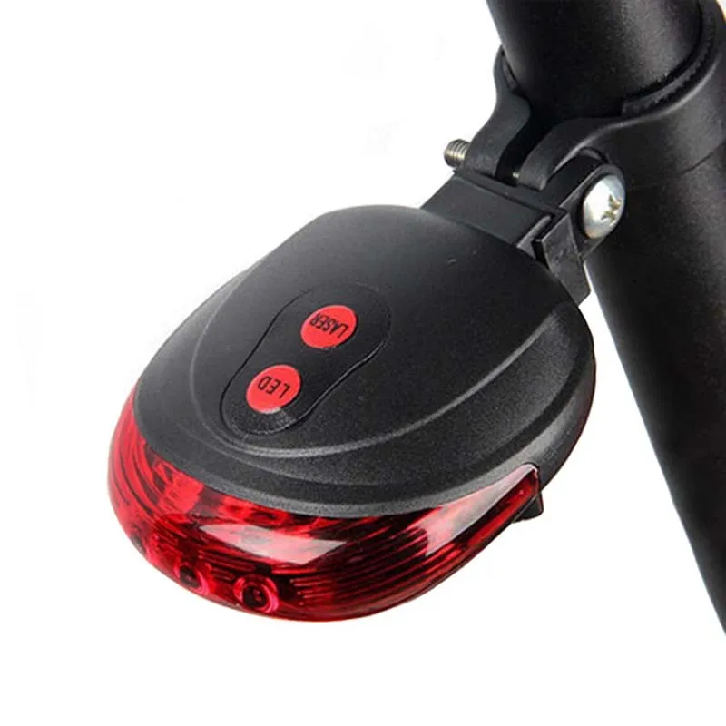 Bicycle LED Tail Light 5 LED+ 2 Laser Night MTB Mountain Bike Rear Light Safety Waterproof Cycling Warning Flash Lamp BC0046