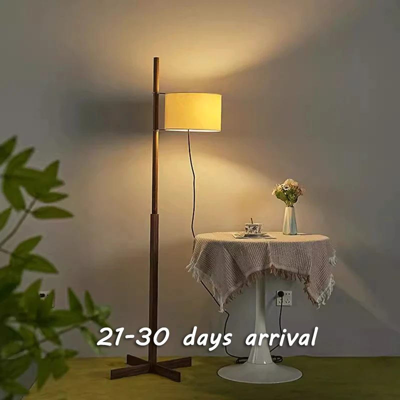 21-30 Days Arrival, Luxury Wooden Fabric LED Floor Lamp, Living Room, Bedroom Indoor Home Lighting Decorative Lamp, H166 cm.