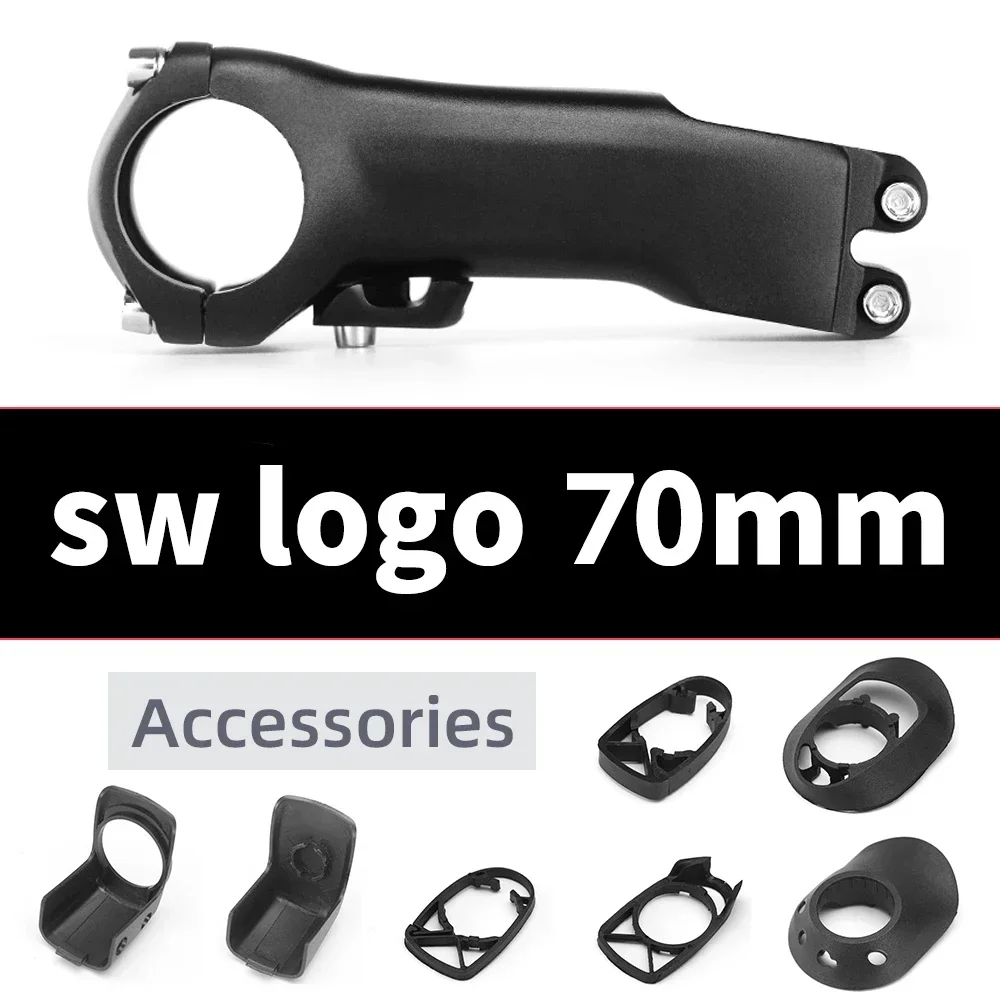 SL7 No Logo Bicycle Race Road Bike Aluminum Alloy Stem Aero Riser Integrated Internal Wiring Hidden Cockpit For SL7 70mm-110mm