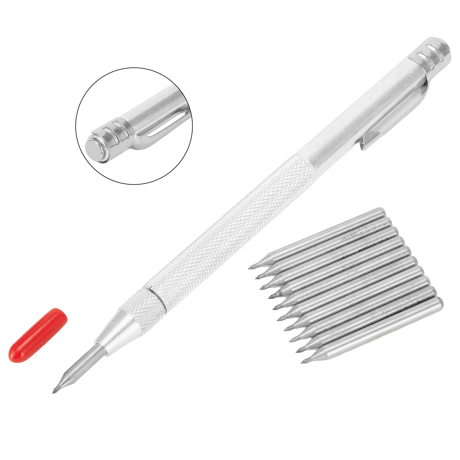 Tungsten Carbide Tip Scriber Engraving Pen Kit Marking Tip For Glass Ceramic Marking Woodworking Tools Hand Tool