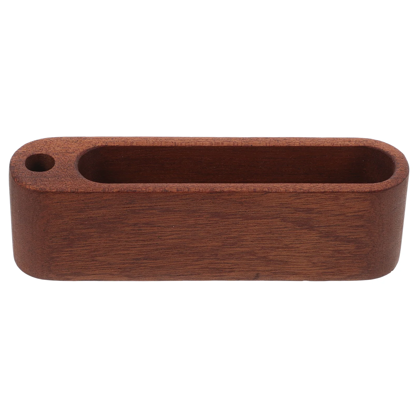 

Ebony Business Card Holder Cards Multi Gift Display Stand Single Hole Vertical Wooden Desk for Office Desktop