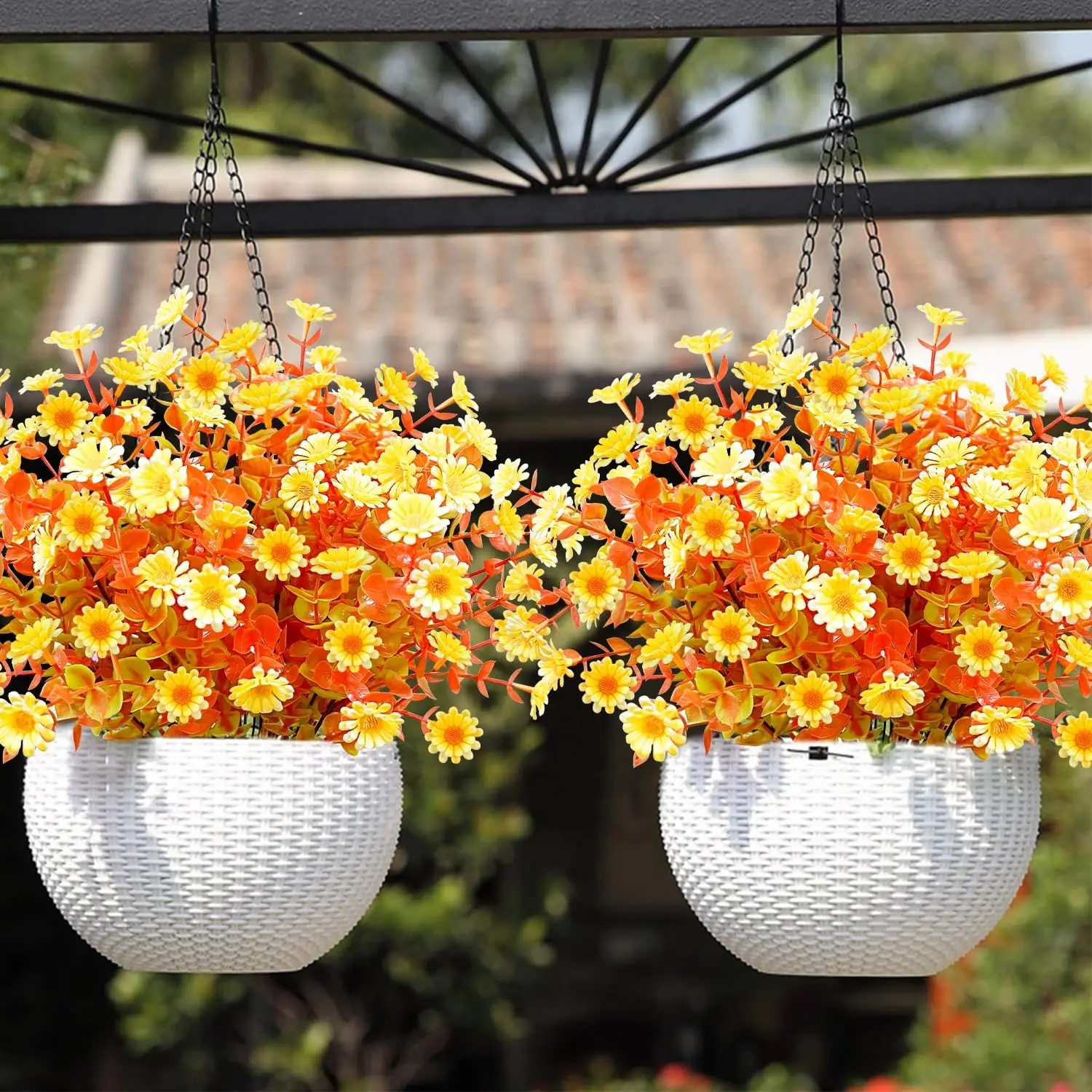 Plastic Artificial Flowers Fall Outdoor Fake Plants for Home Thanksgiving Christmas Autumn Decoration Wedding Party Garden Decor