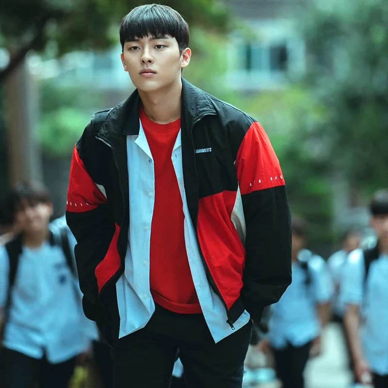 Ahn Suho Weak Hero Class 1 Jacket Unisex Sports Zip Coat Men Women Track Activewear Tops Loose Outerwear Clothing