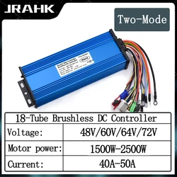 JRAHK Ebike Controller Scooter Motorcycle Electric DC Motor Brushless 1500W 2500W 48V 60V 64V 72V Spare Parts Bicycle Accessorie