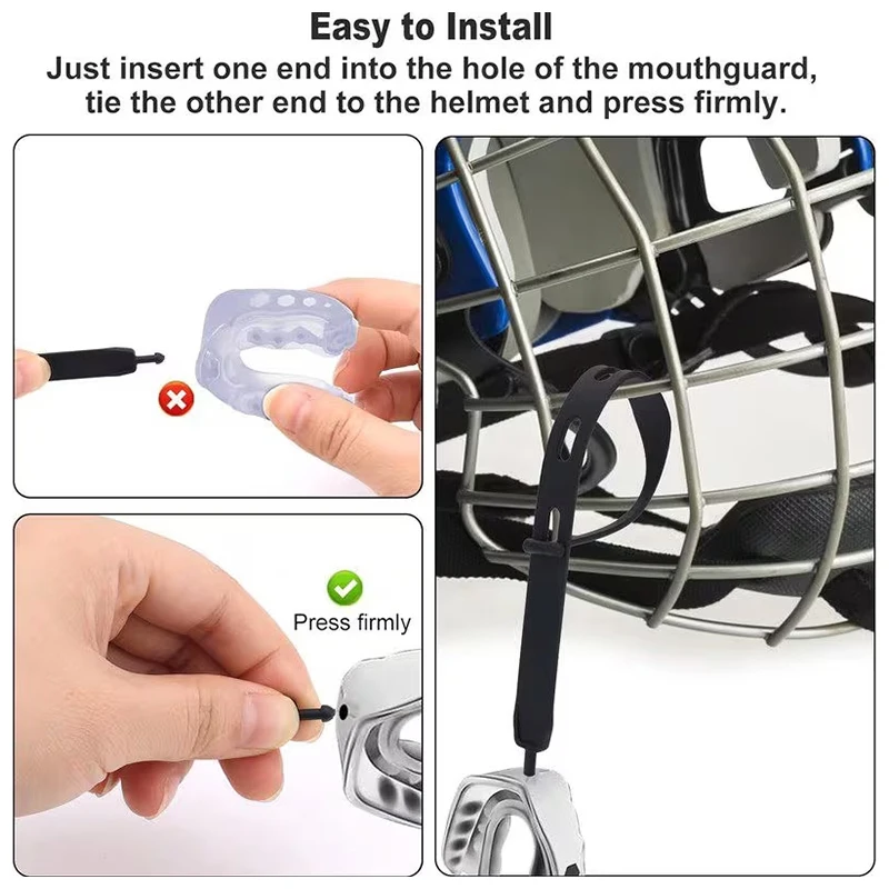 สายรัดฟันยางกันกระแทกสำหรับกีฬารักบี้ ฟุตบอล ฮอกกี้ บาสเกตบอล มวย ใช้แทนได้ทุกแบบ ป้องกันการหลุดร่วง