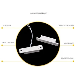 Magnetic Door Window Contact Sensor Alarm Reed Switch Security Home Burglar Alarm NO/NC Magnetic Switch Easy to Install