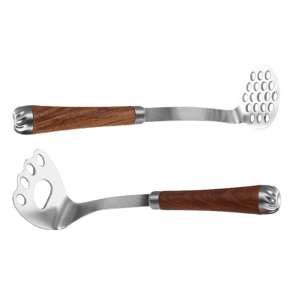 

2pcs Potato Masher Manual Smasher Stainless Steel Crusher Tool Reusable Kitchen Gadgets Veggie Presser Easy Clean