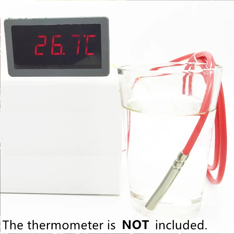 Waterproof PT100/PT1000 Temperature Sensor thermocouple -50- 260°C Stainless Steel Probe Heat Resistant 2 Wire 1M Silicone Cable
