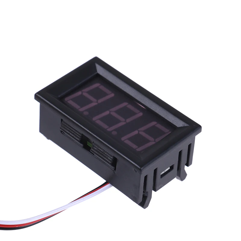 تيار مستمر 0-30 فولت 3 سلك LED لوحة العرض الرقمي فولت متر الجهد الفولتميتر محرك السيارة #3