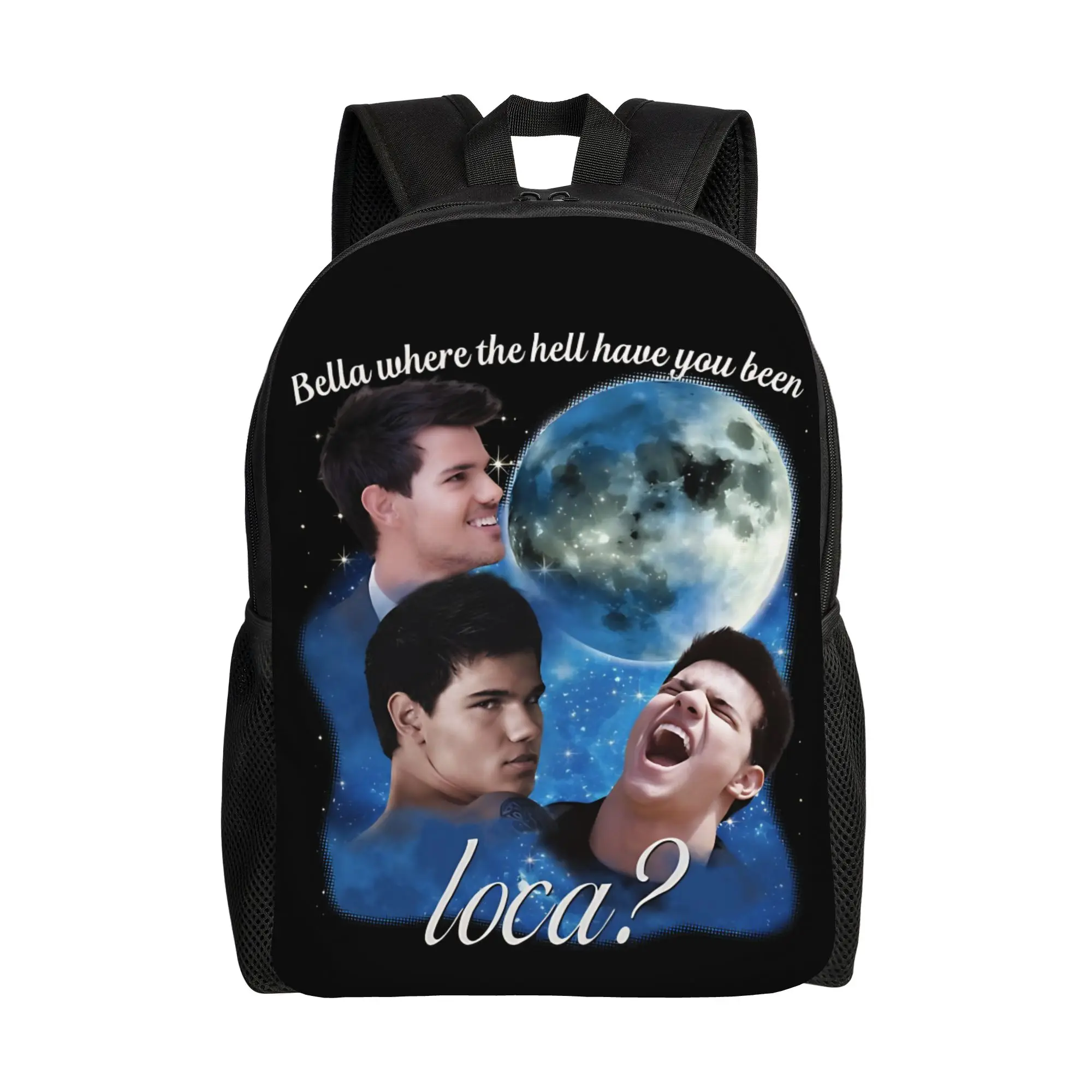 

Twilight Where the hell have you been Loca Backpack Travel Backpacks Women High Quality Large High School Bags Kawaii Rucksack