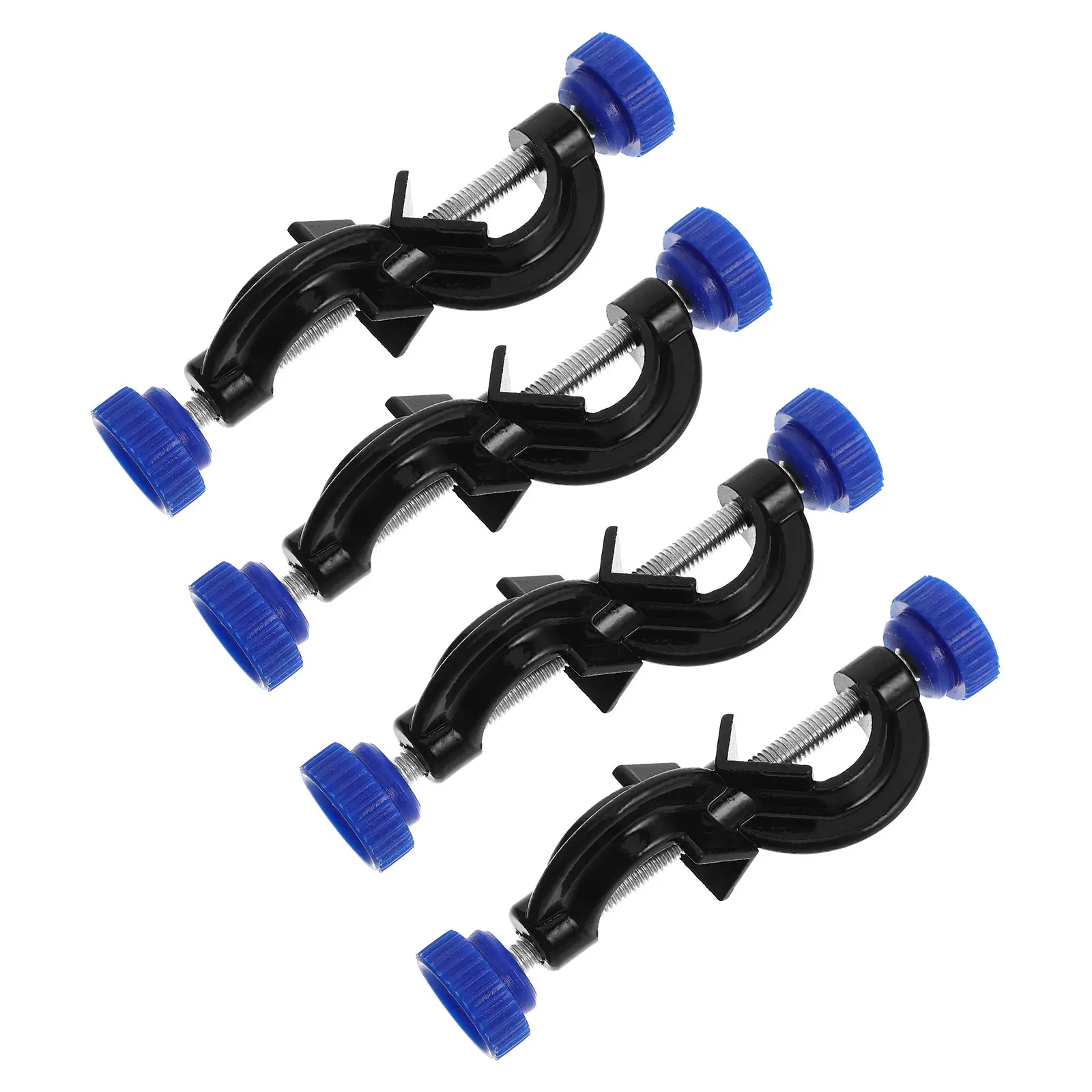 

4pcs Lab Retort Stand Clips Aluminum Large Spraycoated Double Screw for Test Tubes Flasks Craft Clamps MountingBracket